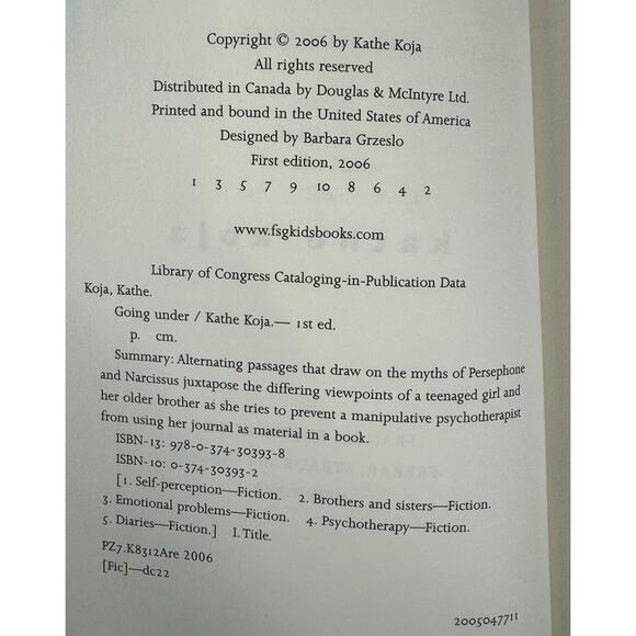 Going Under by Kathe Koja (Hardcover) - Picture 7 of 7